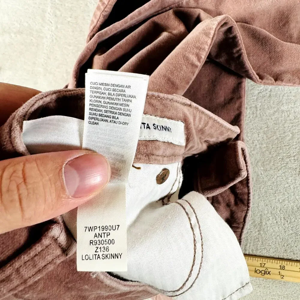 Lucky Brand Straight Leg Corduroy Pants in Dusty Rose